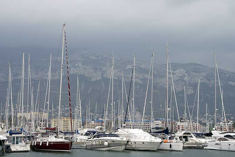 Hafenpanorama, Serra de Montgo