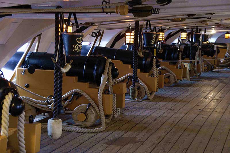 Kanonendeck der HMS-Victory